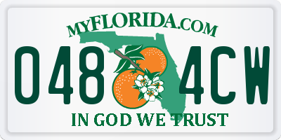 FL license plate 0484CW