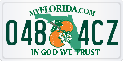 FL license plate 0484CZ