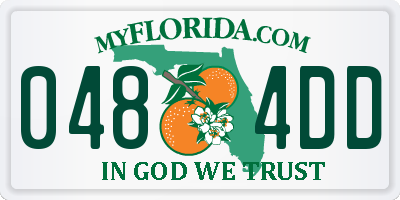 FL license plate 0484DD