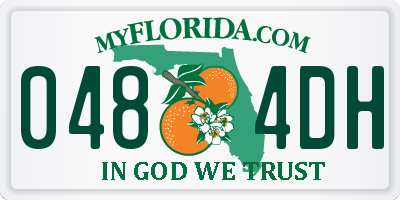 FL license plate 0484DH