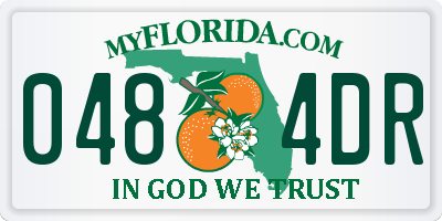FL license plate 0484DR