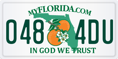 FL license plate 0484DU