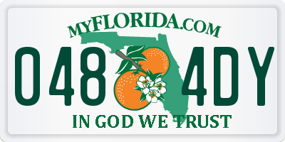 FL license plate 0484DY