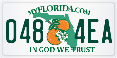 FL license plate 0484EA