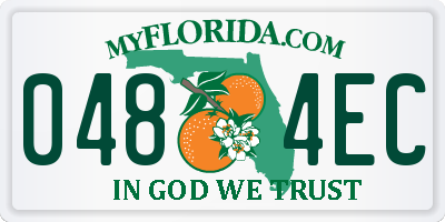 FL license plate 0484EC