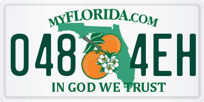FL license plate 0484EH