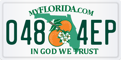 FL license plate 0484EP