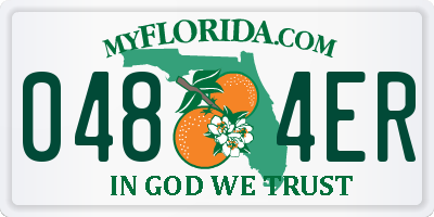 FL license plate 0484ER