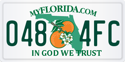 FL license plate 0484FC