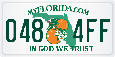 FL license plate 0484FF