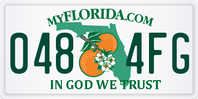FL license plate 0484FG