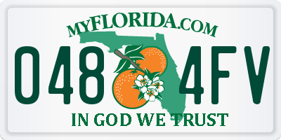 FL license plate 0484FV