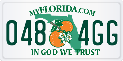 FL license plate 0484GG