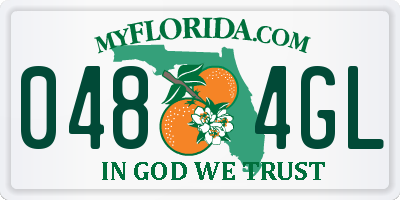 FL license plate 0484GL