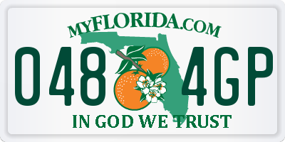 FL license plate 0484GP