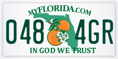 FL license plate 0484GR