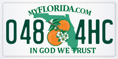 FL license plate 0484HC