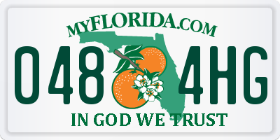 FL license plate 0484HG