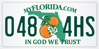 FL license plate 0484HS