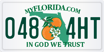 FL license plate 0484HT