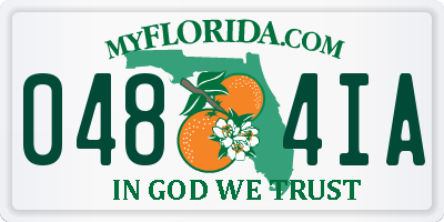 FL license plate 0484IA