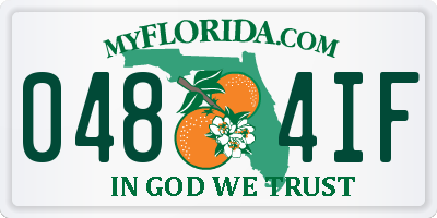 FL license plate 0484IF