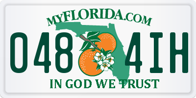 FL license plate 0484IH