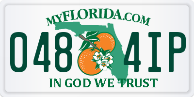 FL license plate 0484IP