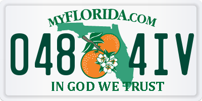 FL license plate 0484IV