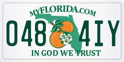 FL license plate 0484IY