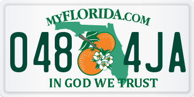 FL license plate 0484JA