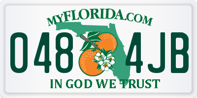 FL license plate 0484JB