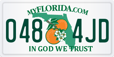 FL license plate 0484JD