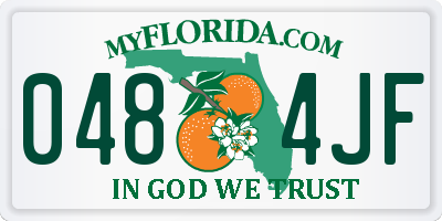 FL license plate 0484JF