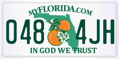 FL license plate 0484JH