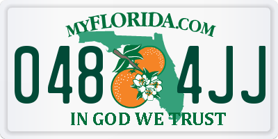 FL license plate 0484JJ