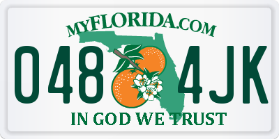 FL license plate 0484JK