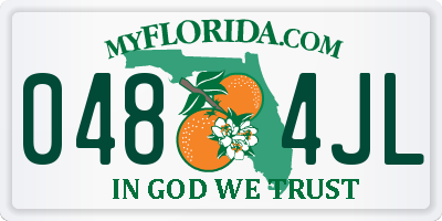 FL license plate 0484JL