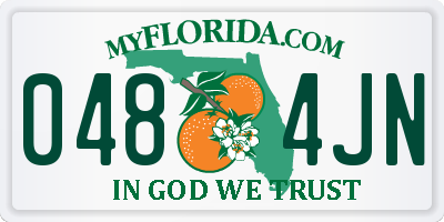 FL license plate 0484JN