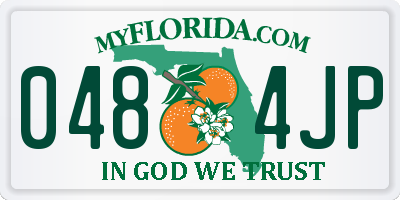 FL license plate 0484JP