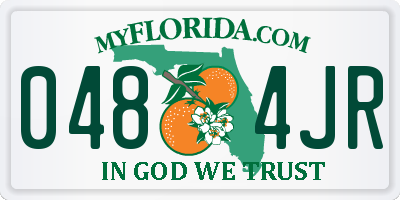 FL license plate 0484JR