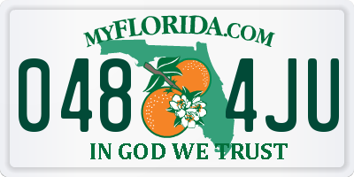 FL license plate 0484JU
