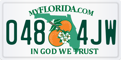 FL license plate 0484JW