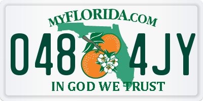 FL license plate 0484JY