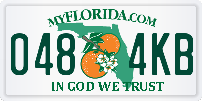 FL license plate 0484KB
