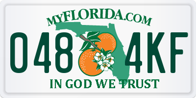FL license plate 0484KF