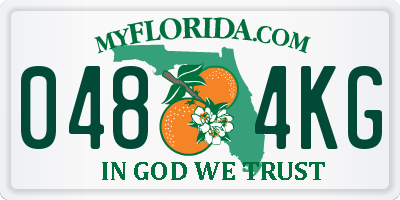 FL license plate 0484KG