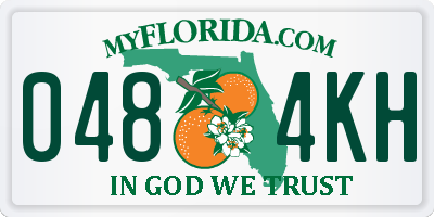 FL license plate 0484KH
