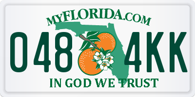 FL license plate 0484KK