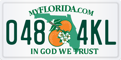 FL license plate 0484KL